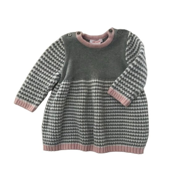 Joe Fresh Stripe Ribbed Knit Sweater Dress 3-6 Months - Picture 9 of 9